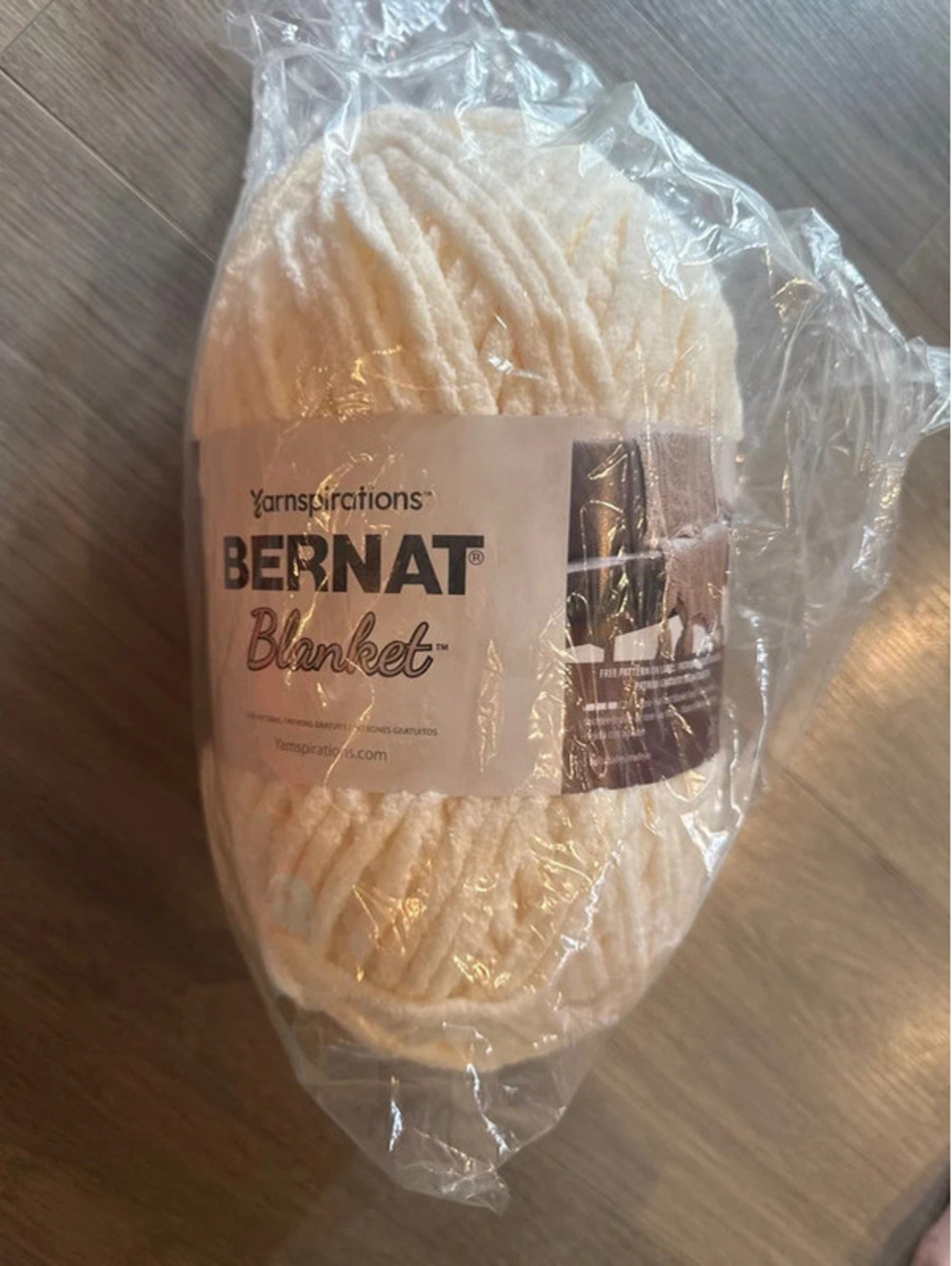 Bernat blacker yarn. 220 yards total.
